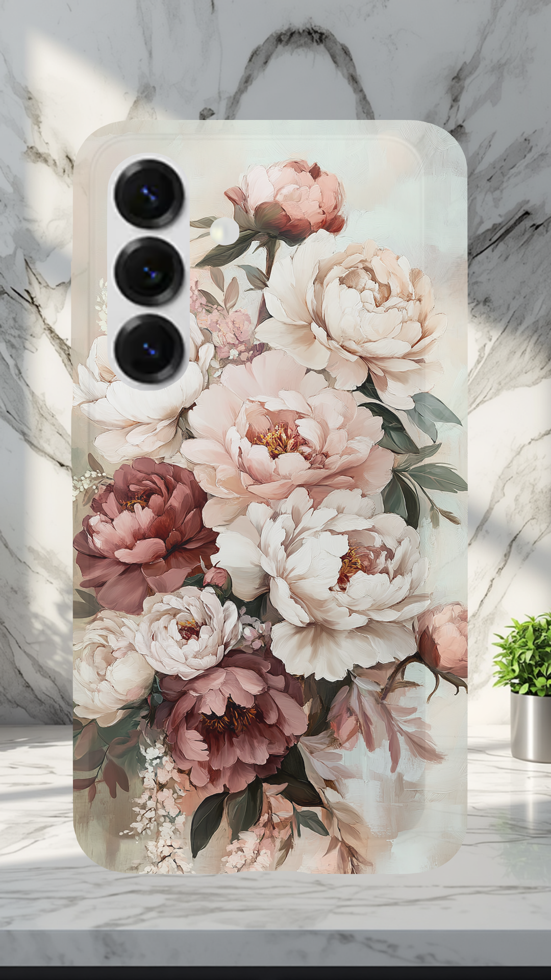 Personalized Meadow Petals Samsung Galaxy Case with Custom Name