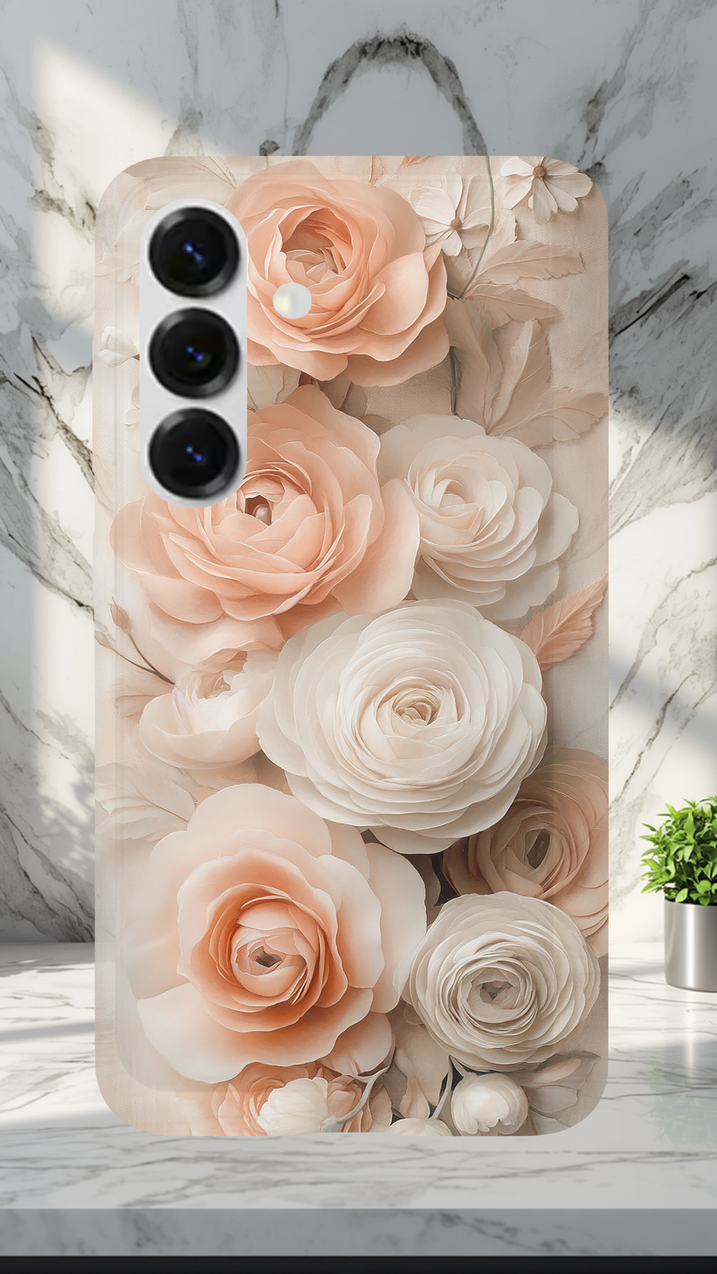 Personalized Petal Breeze Samsung Galaxy Case with Custom Name