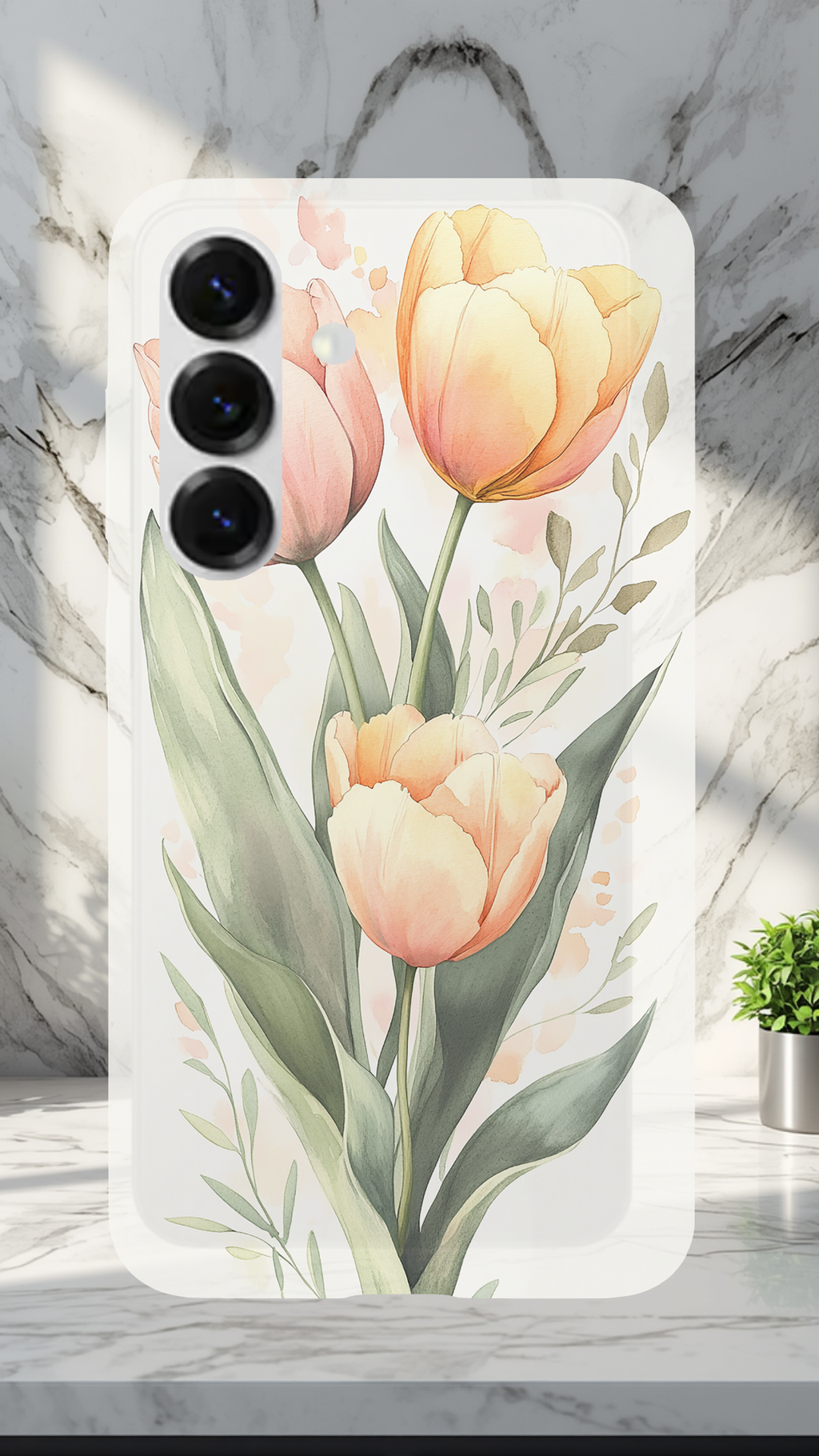 Personalized Floral Sanctuary Samsung Galaxy Case with Custom Name