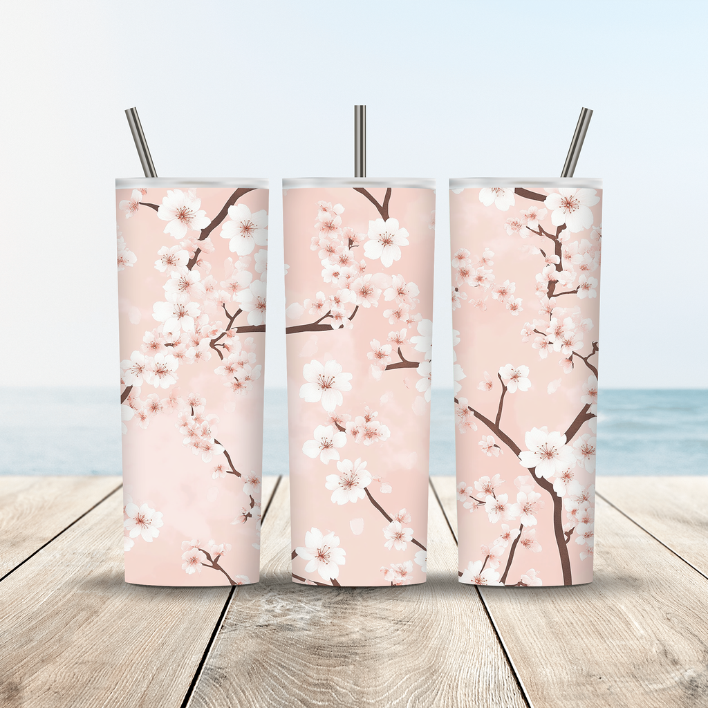 Personalized Meadow Bloom Stainless Steel Tumbler with Custom Name