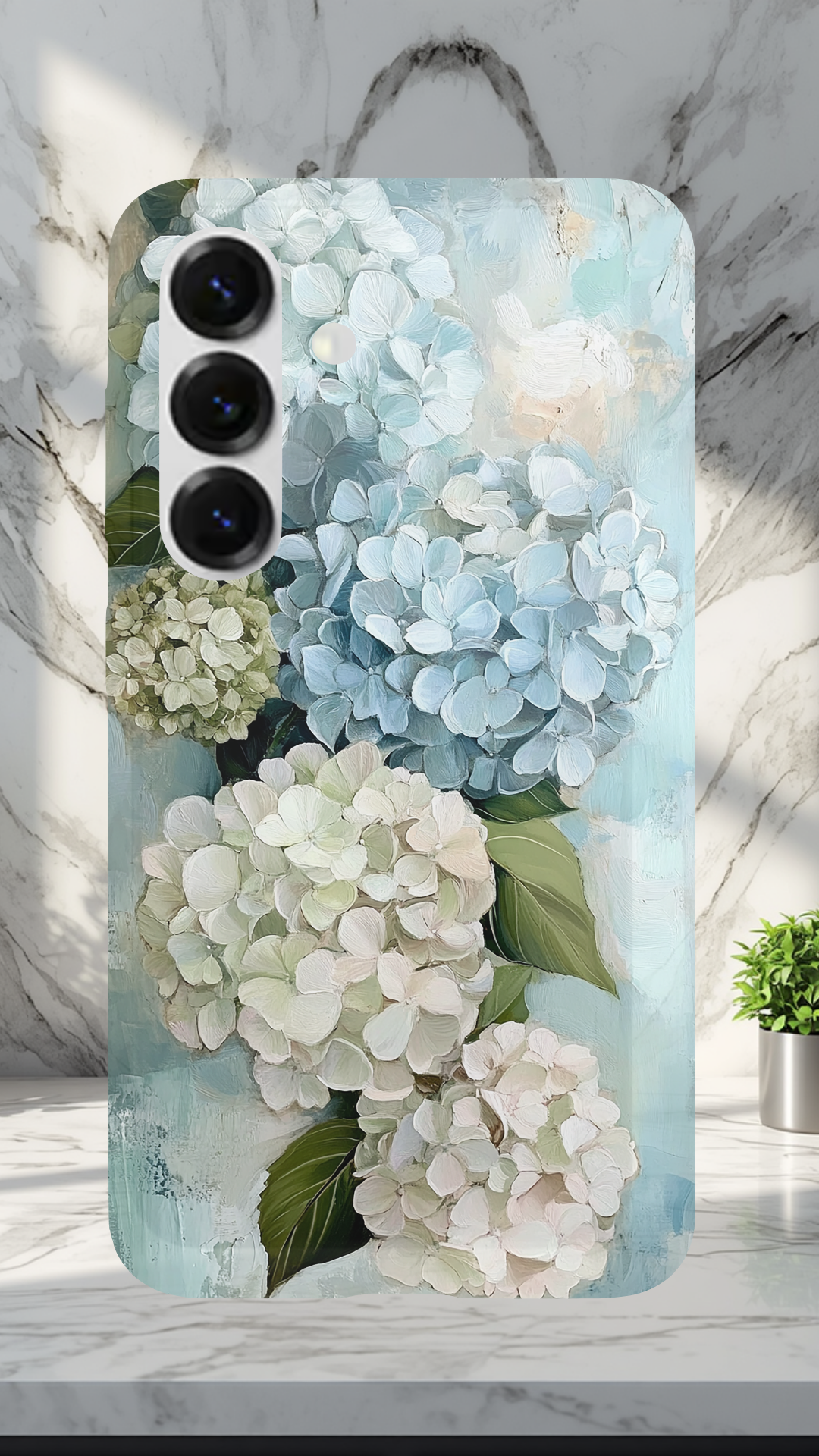 Personalized Floral Essence Samsung Galaxy Case with Custom Name