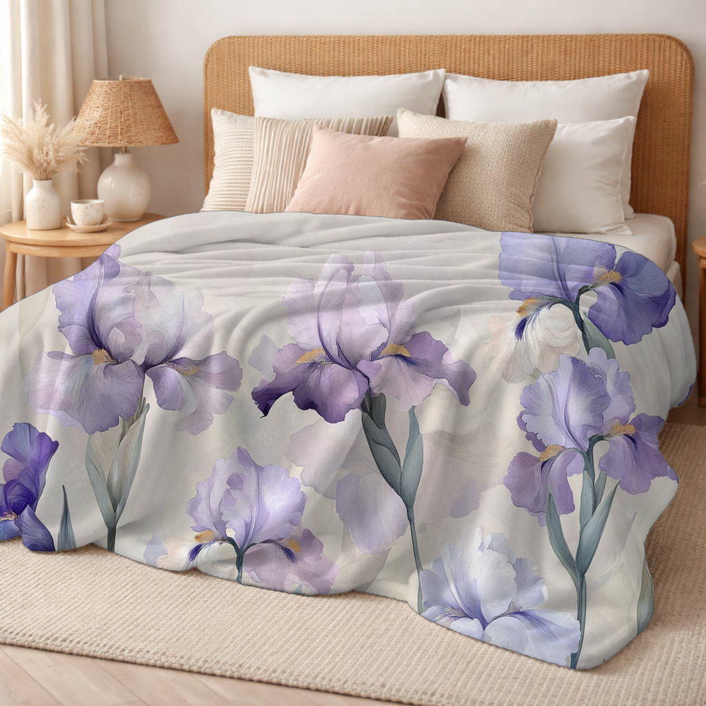 Personalized Daisy Haven Sherpa Blanket with Custom Name
