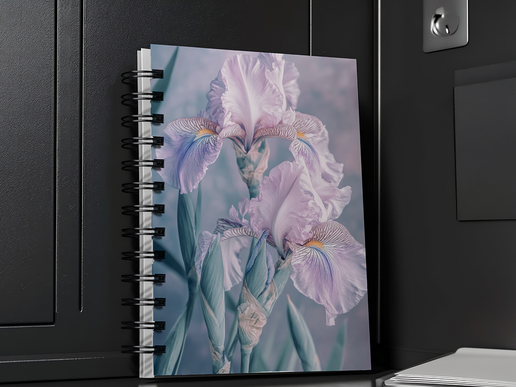 Personalized Floral Spiral Notebook for Botanical Sketch Collections