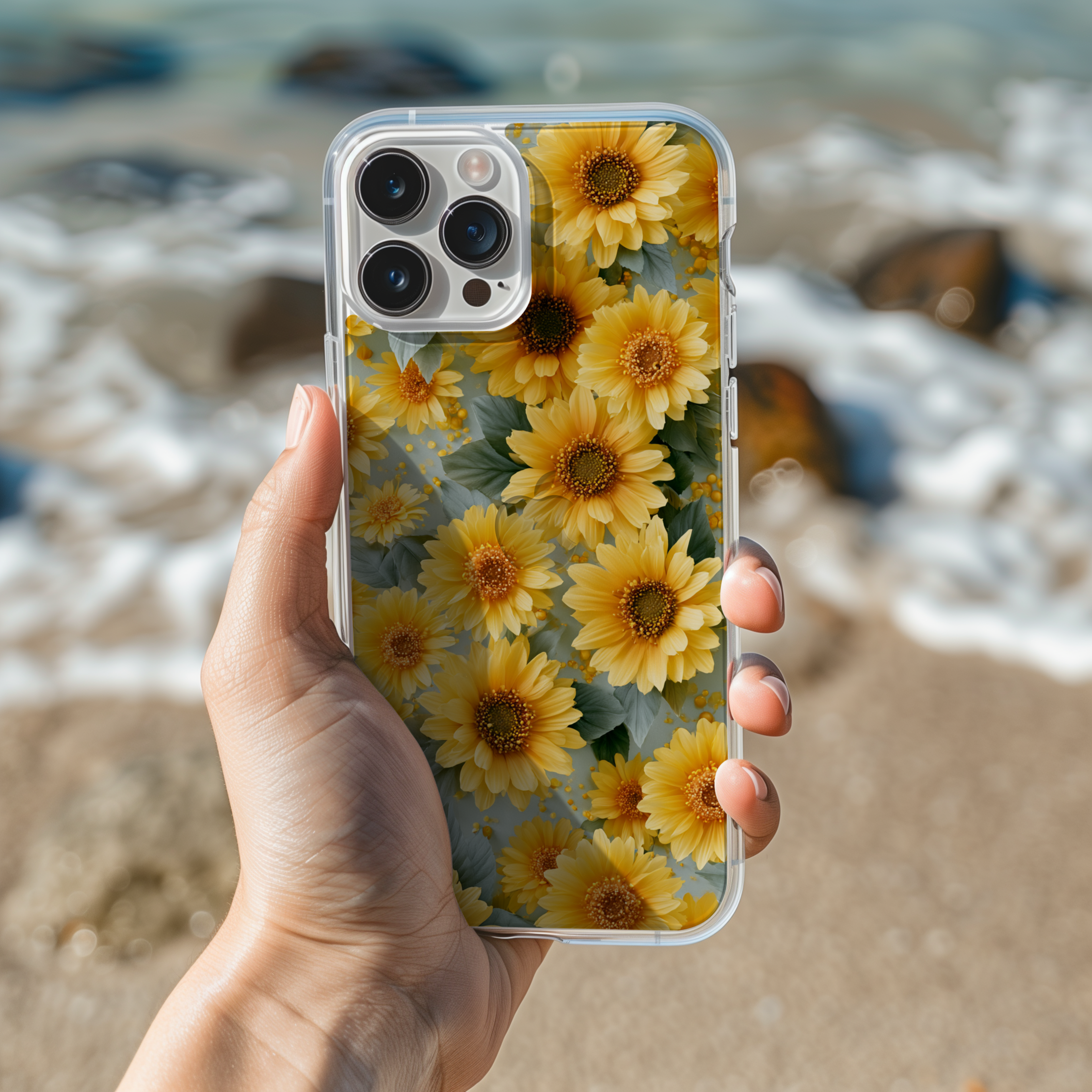 Personalized Floral Expressions iPhone Case with Custom Name & Botanical Style Cover