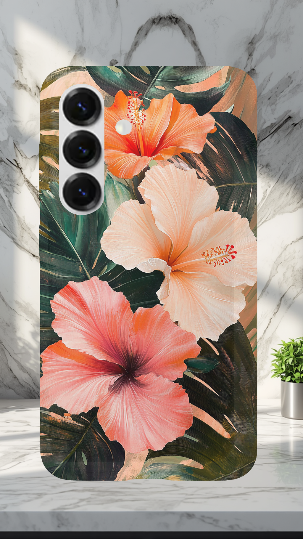 Personalized Botanical Breeze Samsung Galaxy Case with Custom Name