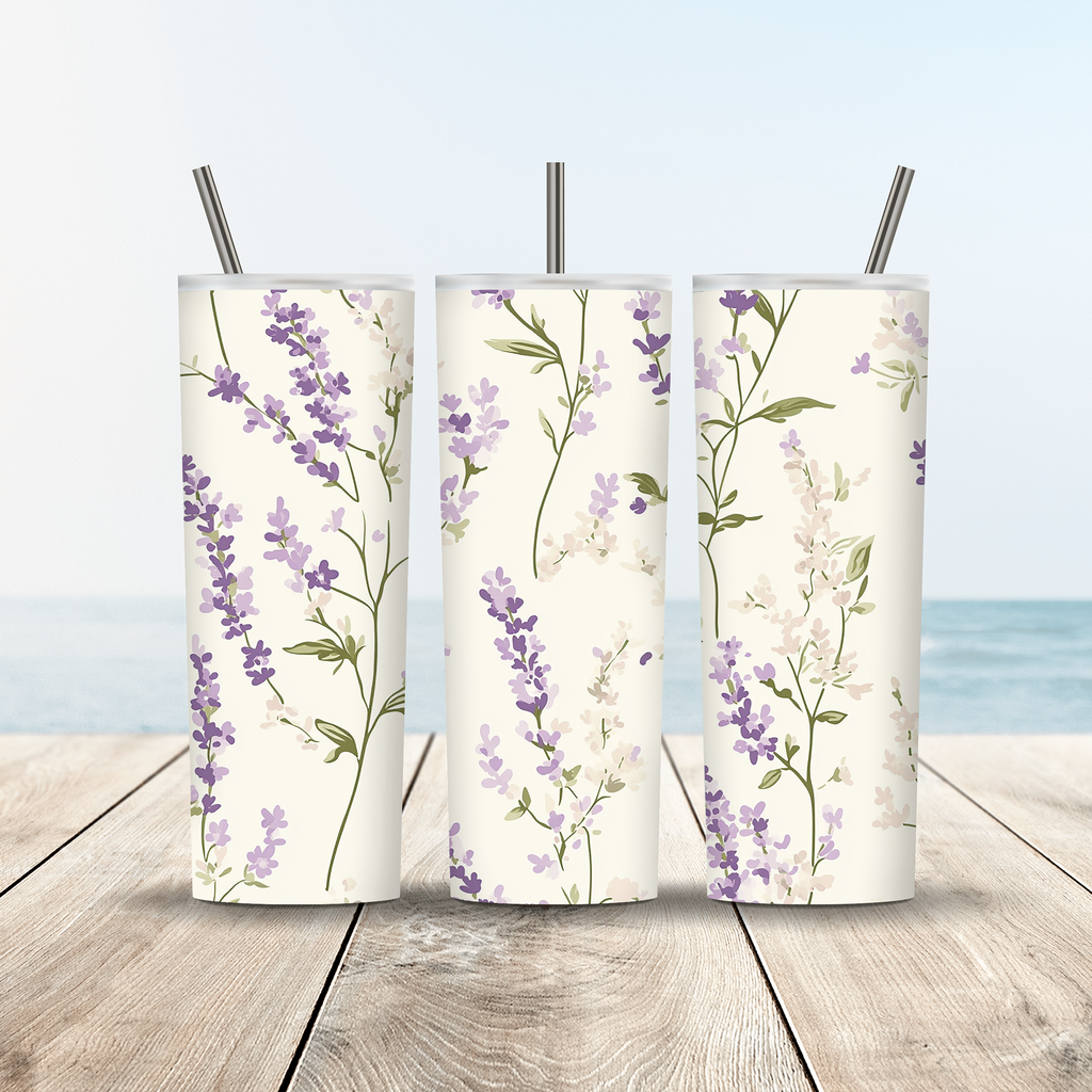 Personalized Garden Petals Stainless Steel Tumbler with Custom Name