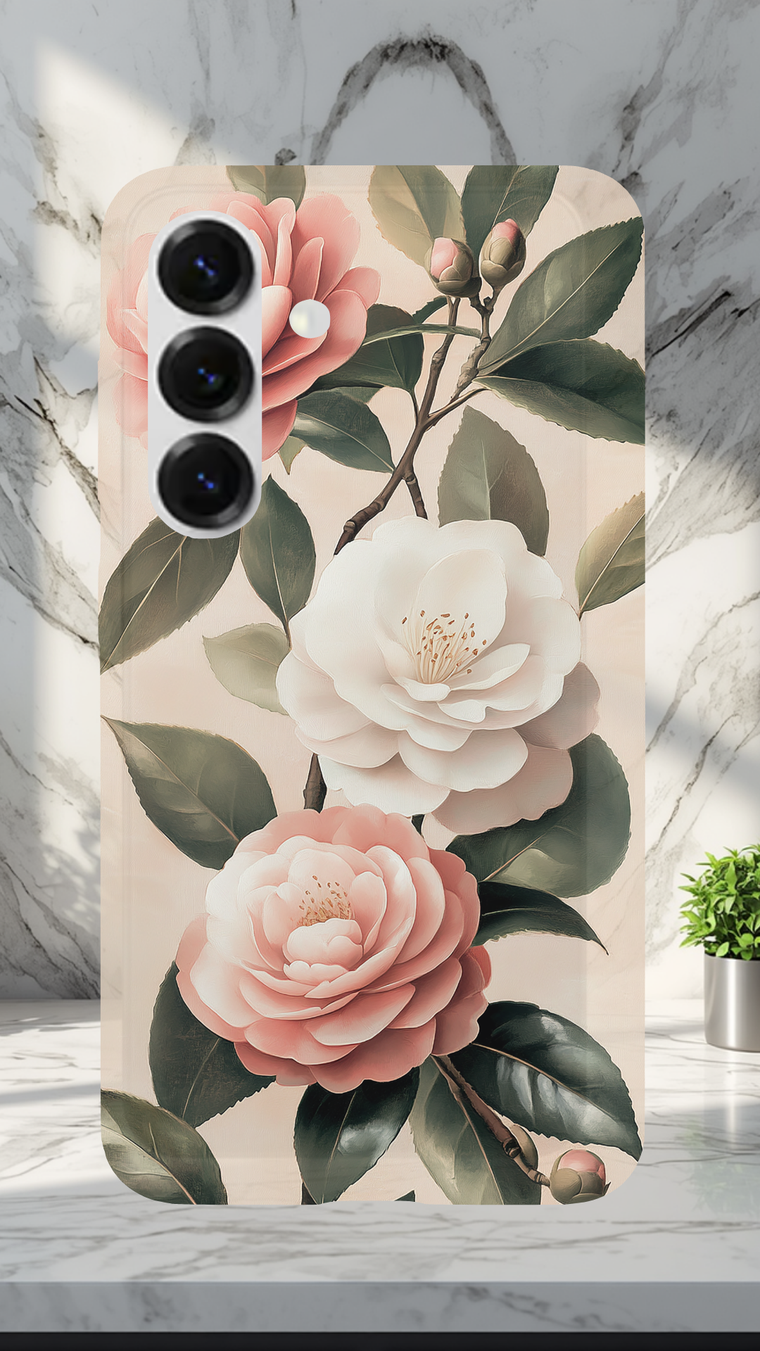 Personalized Daisy Bloom Samsung Galaxy Case with Custom Name