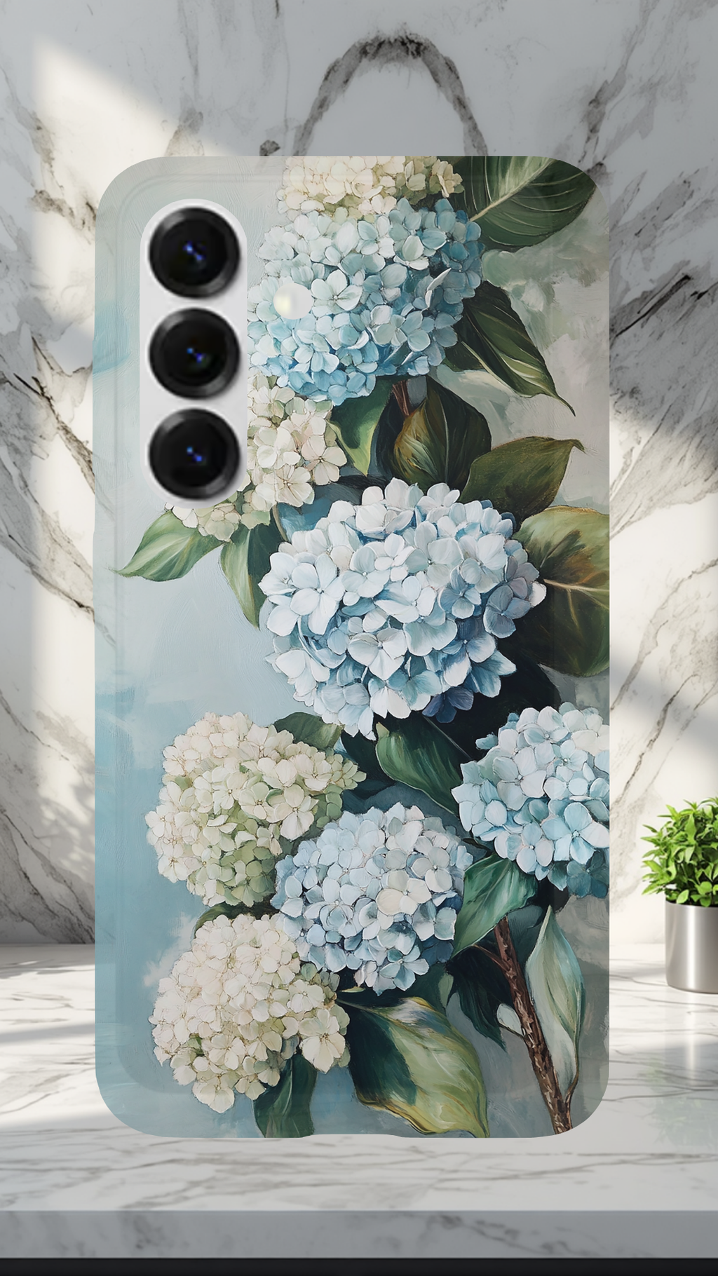 Personalized Cottage Blossom Samsung Galaxy Case with Custom Name