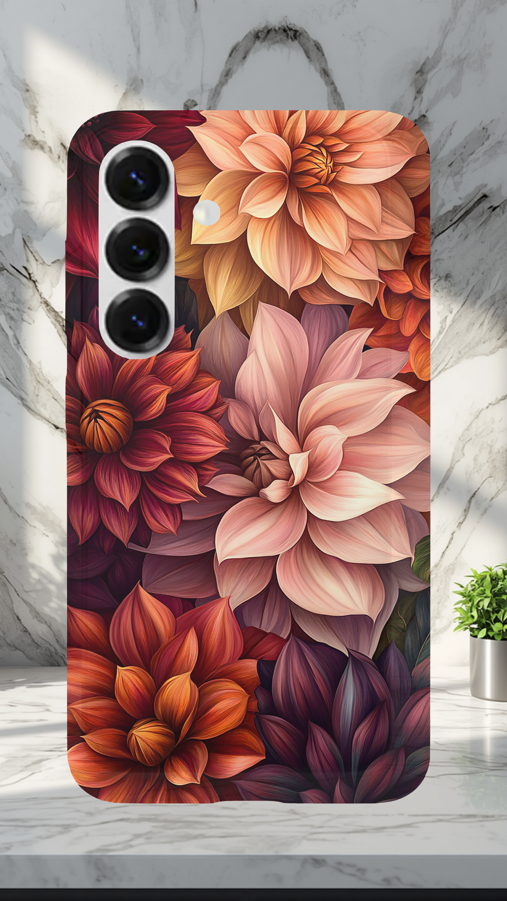 Personalized Floral Daydream Samsung Galaxy Case with Custom Name