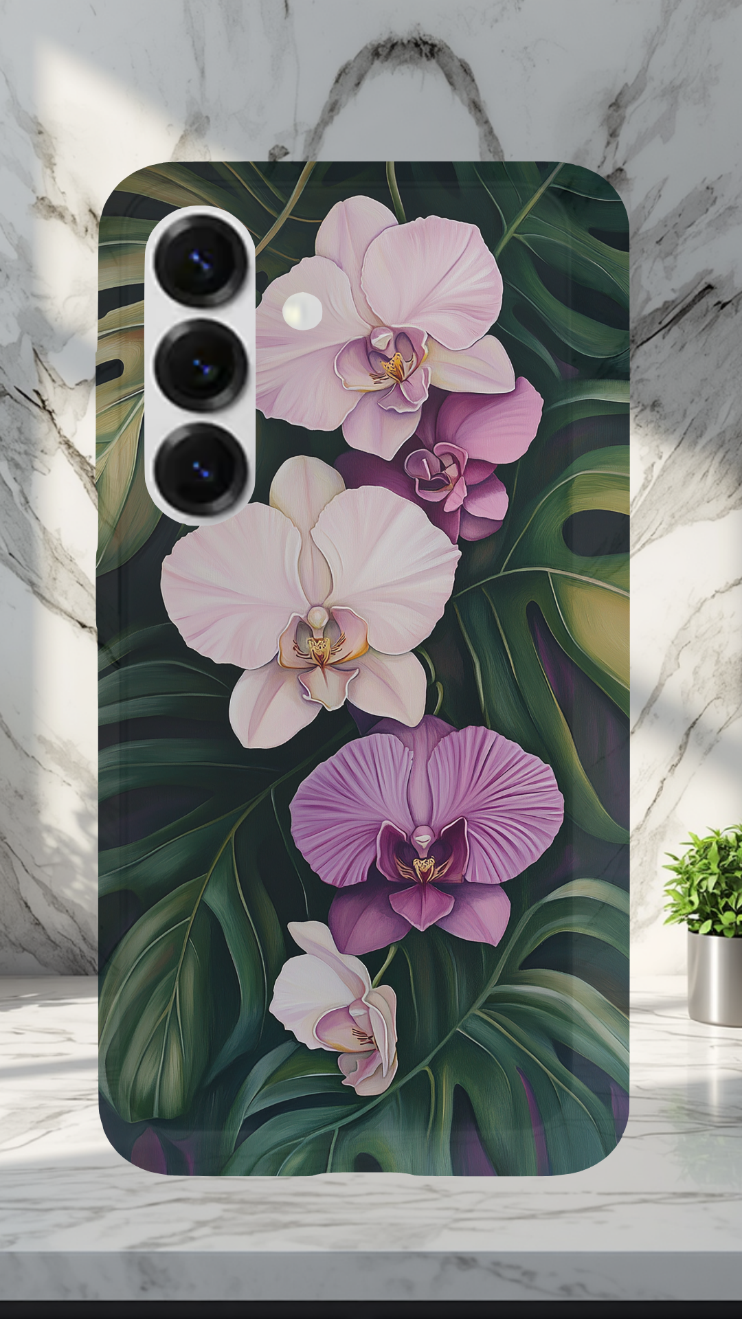 Personalized Botanical Whisper Samsung Galaxy Case with Custom Name