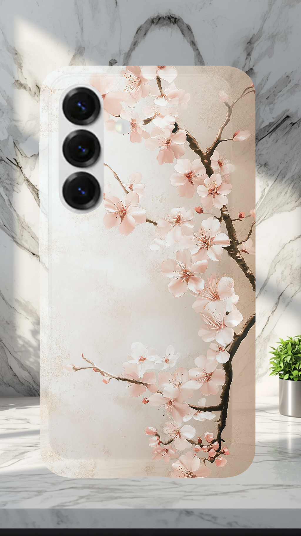 Personalized Floral Whisper Samsung Galaxy Case with Custom Name