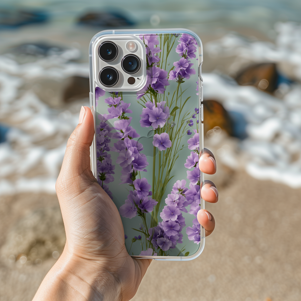 Personalized Floral Keepsake iPhone Case with Custom Name & Botanical Phone Cover