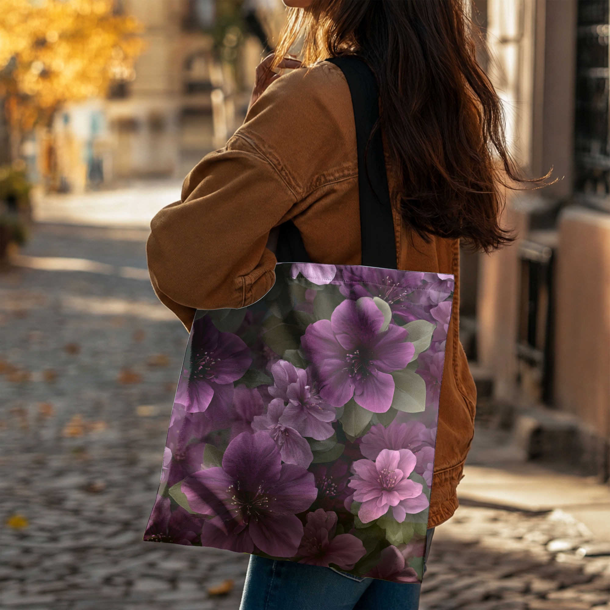 Personalized Garden Tote Bag with Custom Name for Shopping, Travel & Daily Carry