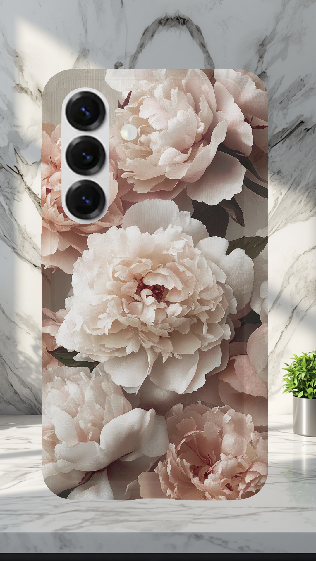 Personalized Botanical Elegance Samsung Galaxy Case with Custom Name
