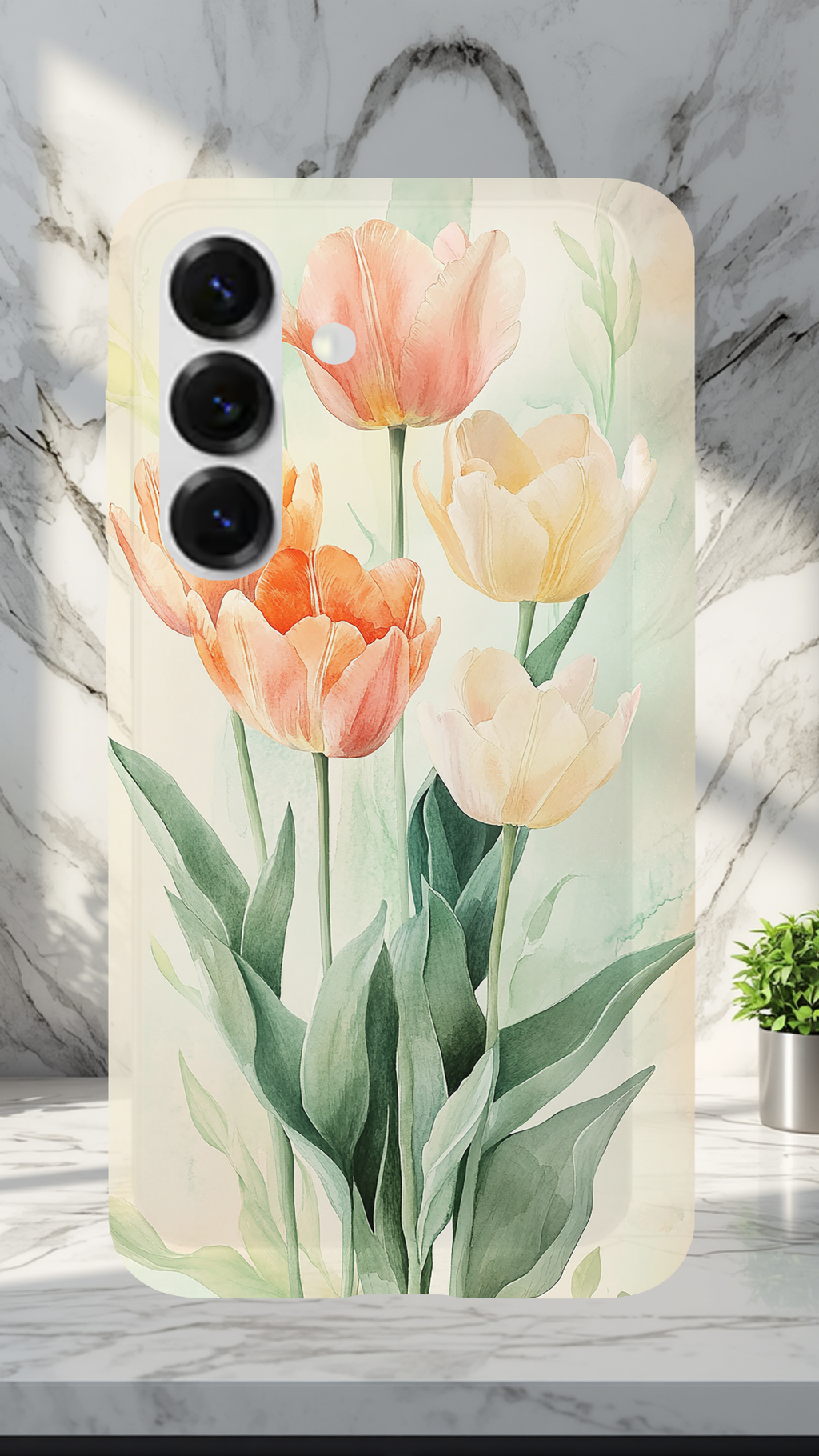 Personalized Petal Paradise Samsung Galaxy Case with Custom Name