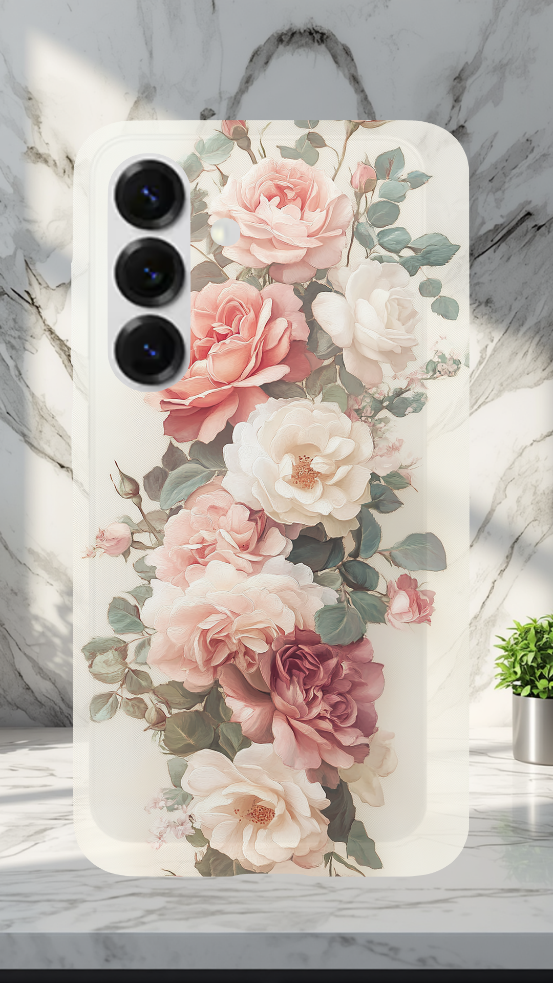 Personalized Petal Haven Samsung Galaxy Case with Custom Name