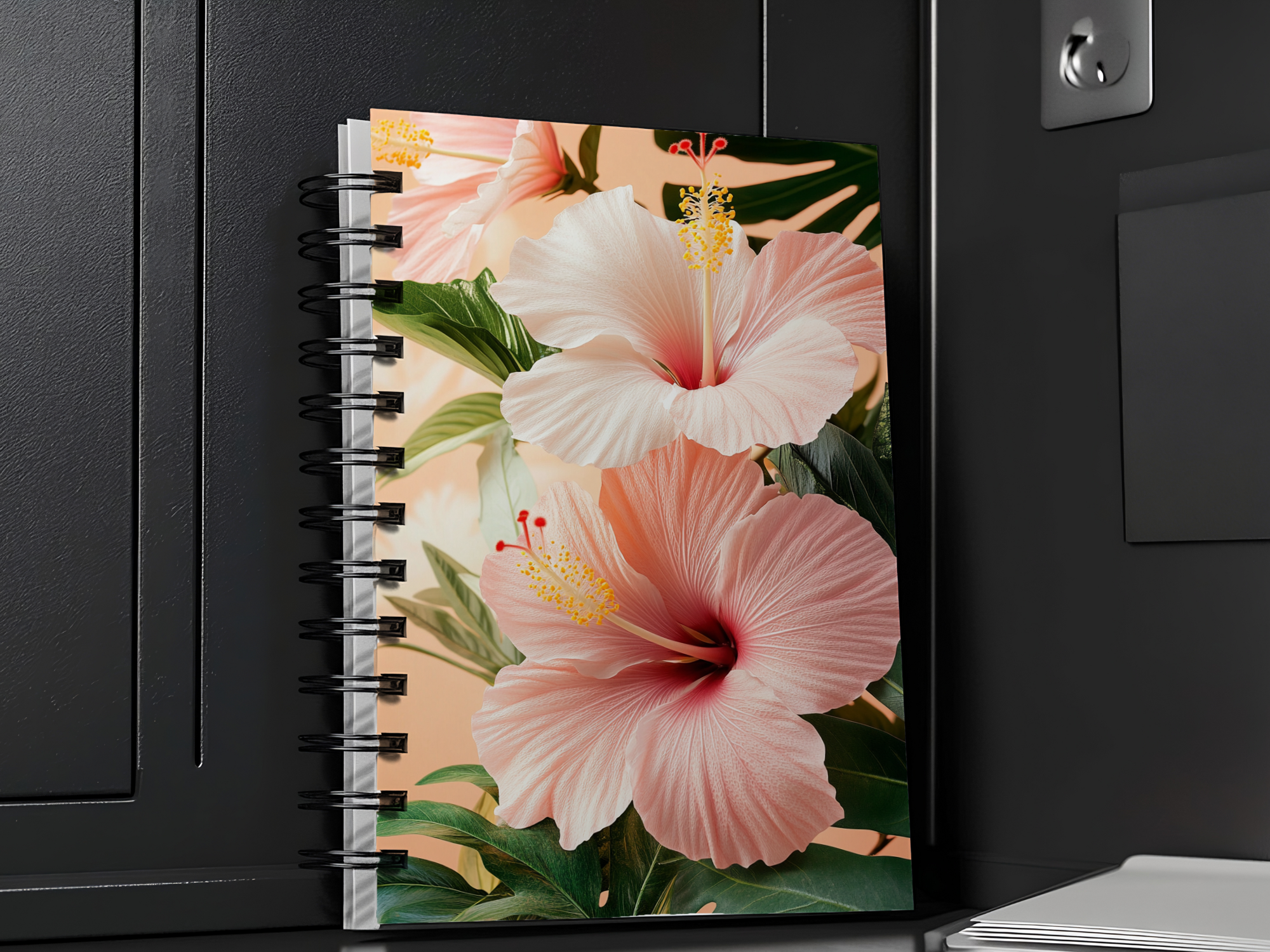 Hibiscus Spiral Notebook Personalized for Tropical Garden Sketches