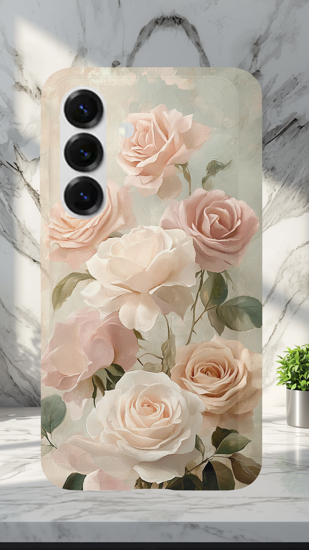 Personalized Garden Bloom Samsung Galaxy Case with Custom Name