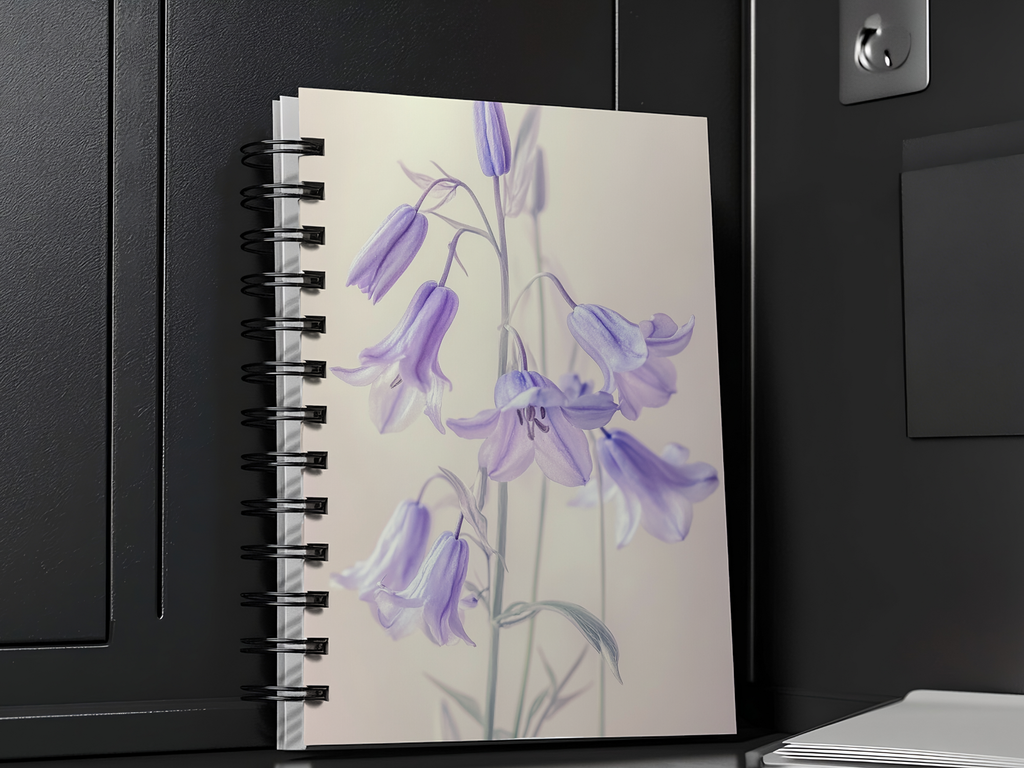 Bluebells Spiral Notebook Personalized for Forest Bloom Wanderings