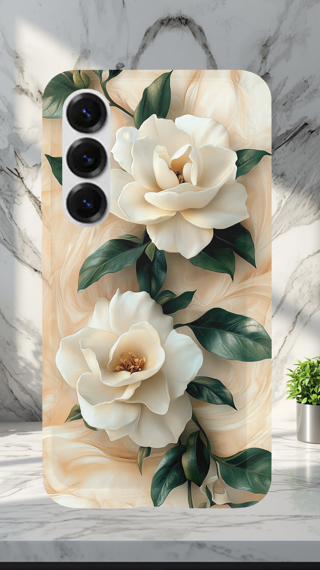 Personalized Petal Harmony Samsung Galaxy Case with Custom Name
