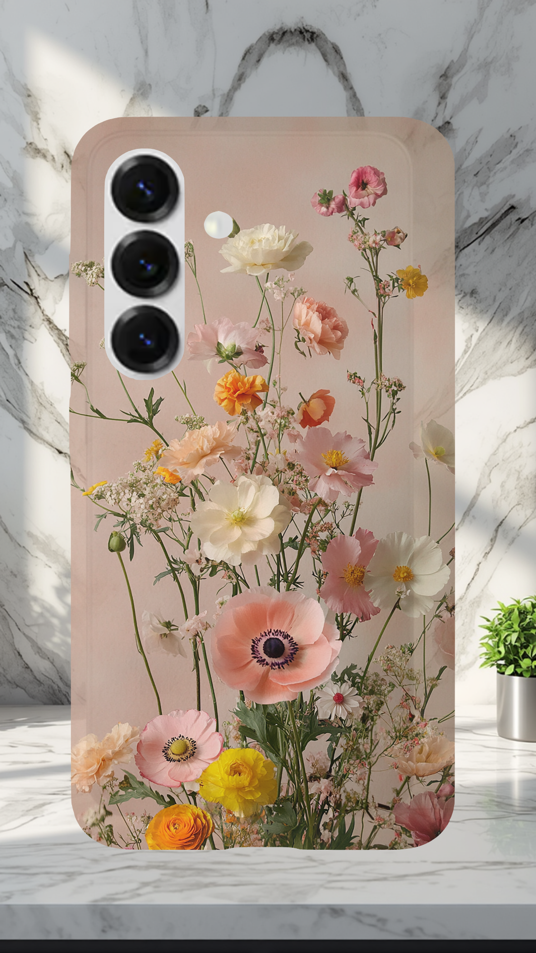 Personalized Garden Serenity Samsung Galaxy Case with Custom Name