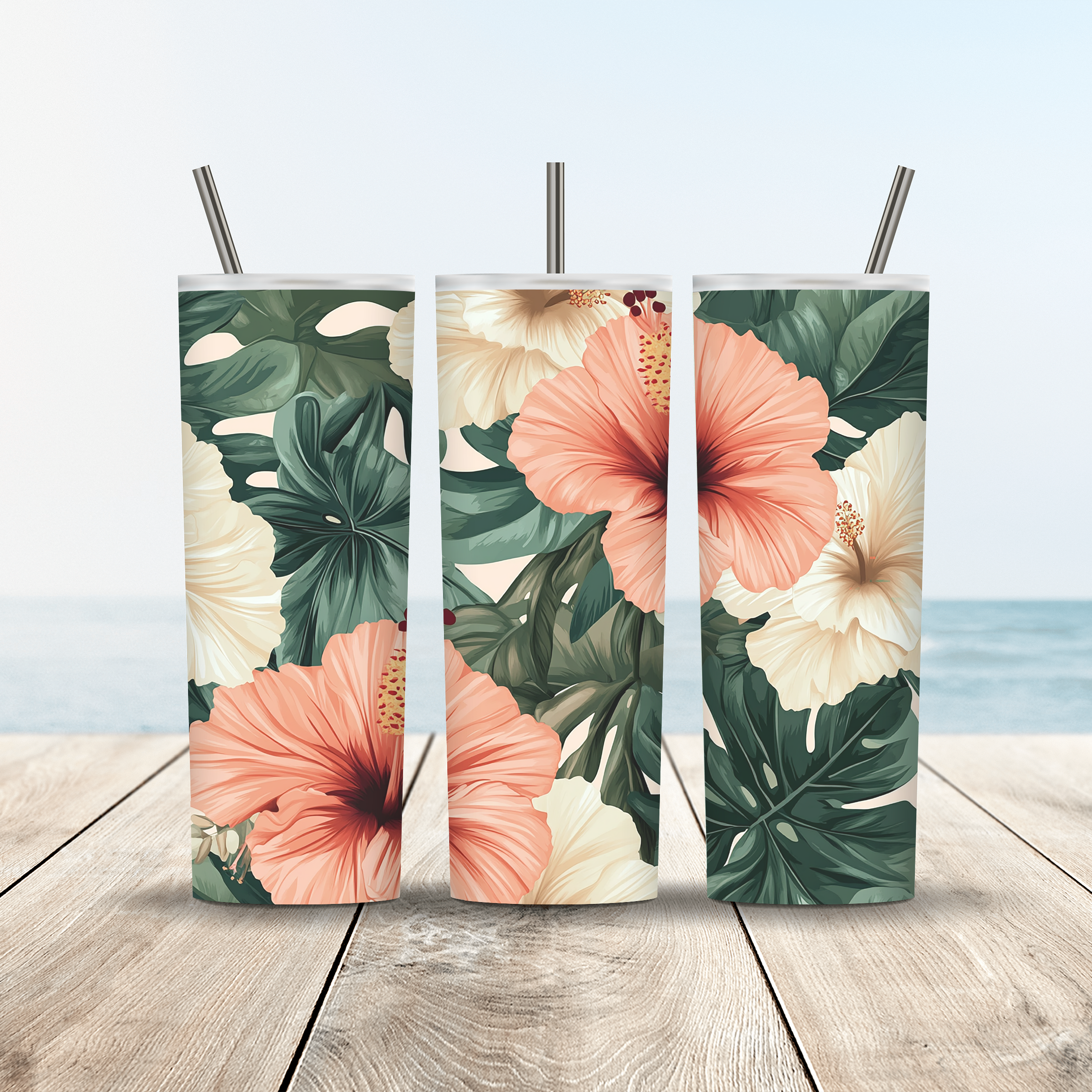 Personalized Garden Whisper Stainless Steel Tumbler with Custom Name