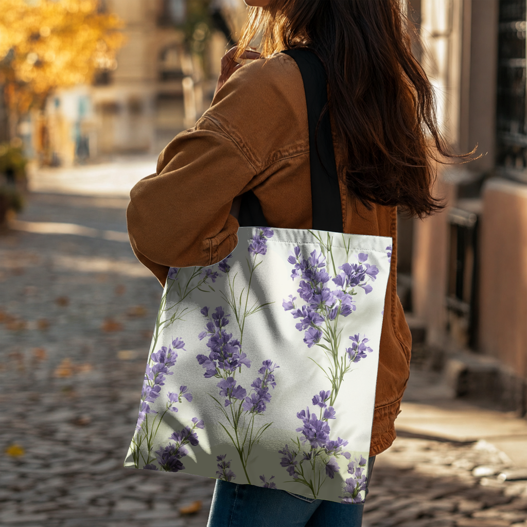 Personalized Garden Shopper Tote Bag with Custom Name for Daily Carry & Travel