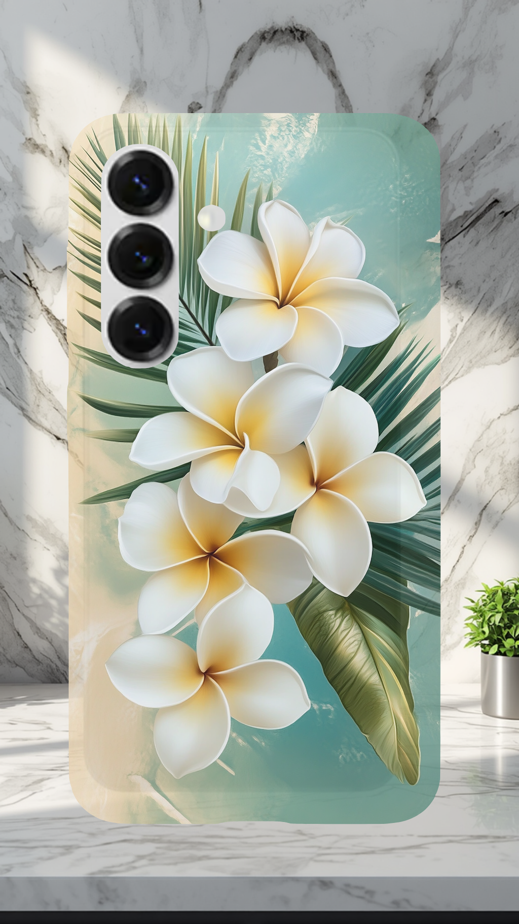Personalized Botanical Bloom Samsung Galaxy Case with Custom Name
