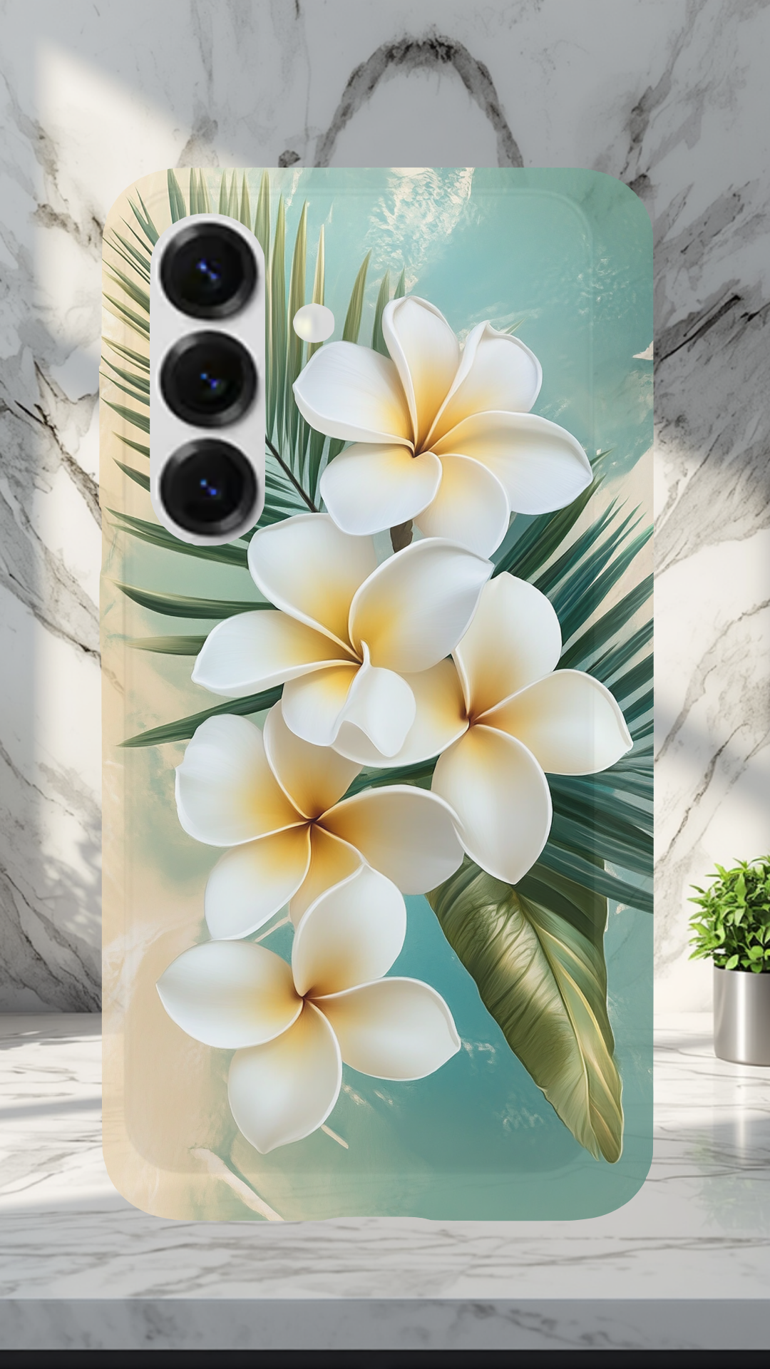 Personalized Botanical Bloom Samsung Galaxy Case with Custom Name