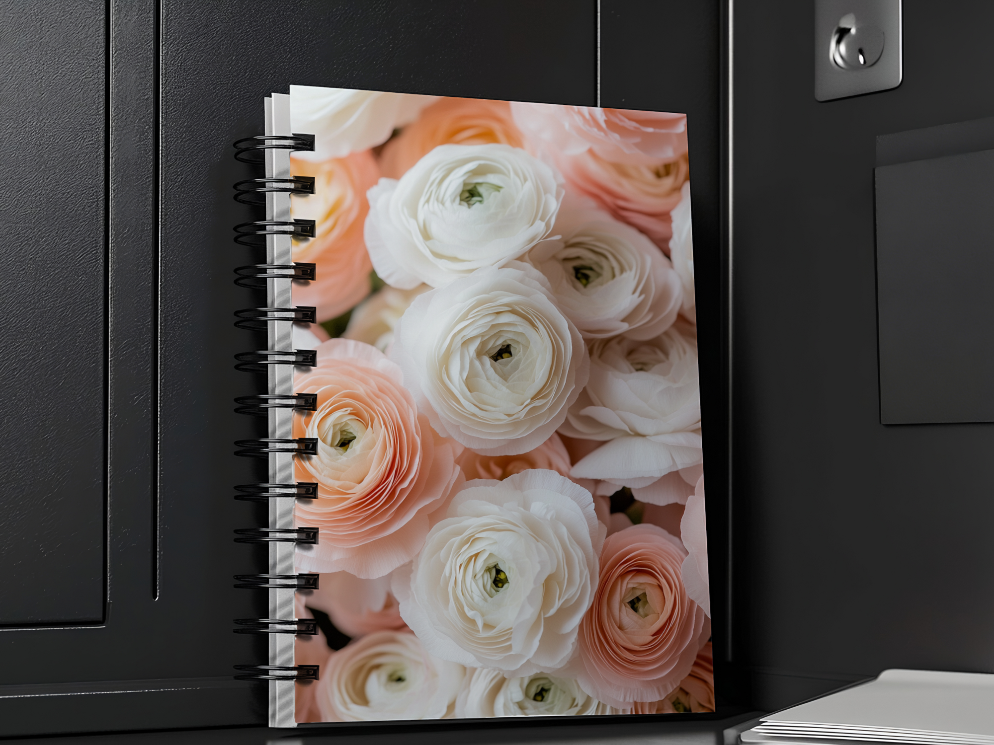 Ranunculus Spiral Notebook Personalized for Petal Layer Inspirations