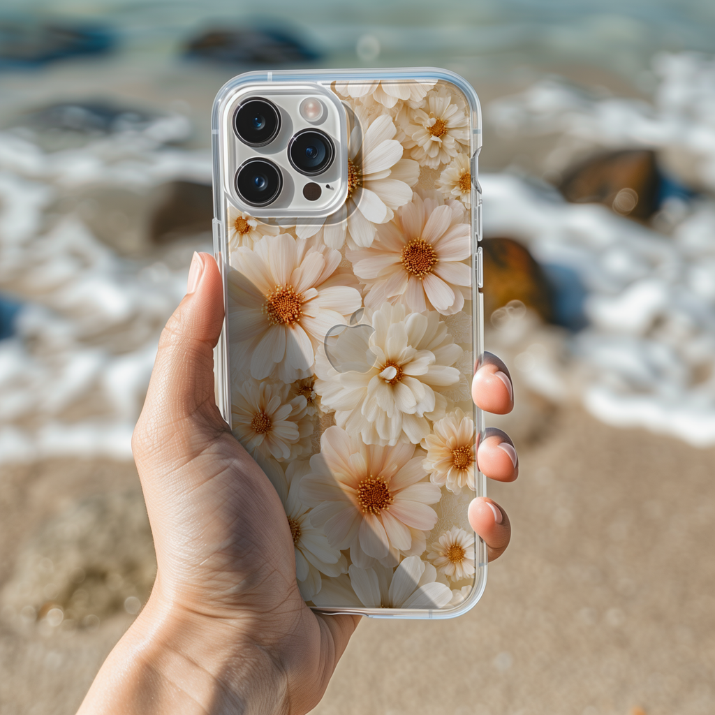 Personalized Botanical Elegance iPhone Case with Custom Name & Floral Designer Cover