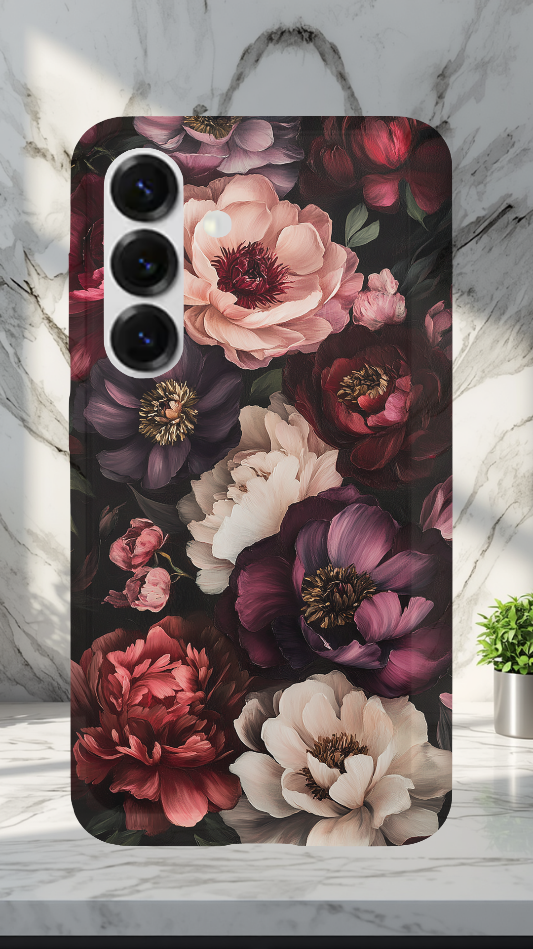 Personalized Petal Symphony Samsung Galaxy Case with Custom Name