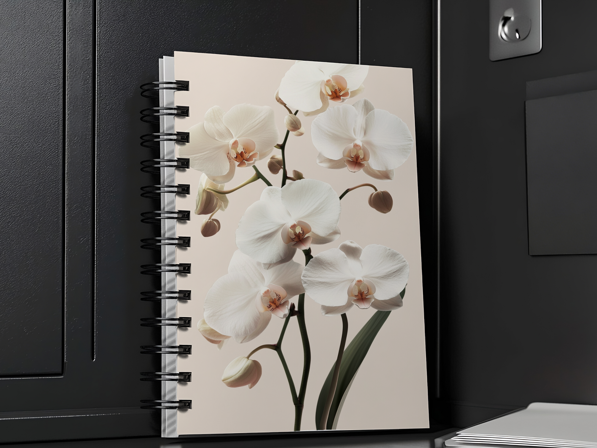 Orchid Spiral Notebook Personalized for Conservatory Inspiration Journals