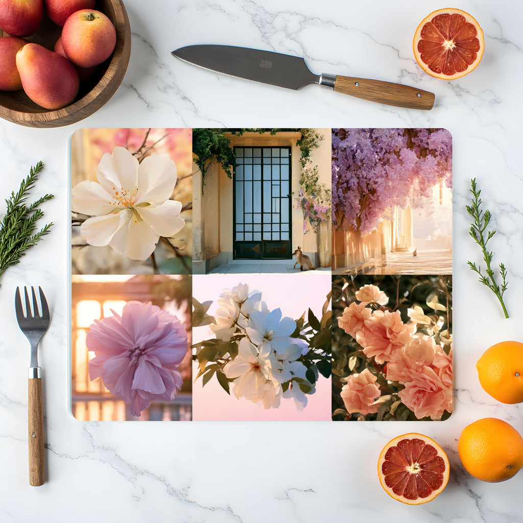 Garden Glass Cutting Board Personalized for Charming Kitchen Spaces