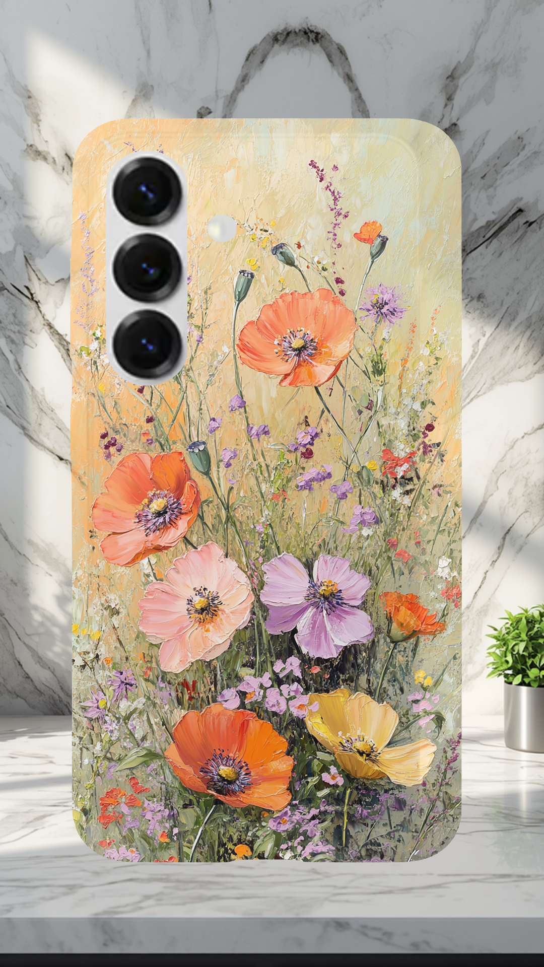 Personalized Petal Charm Samsung Galaxy Case with Custom Name