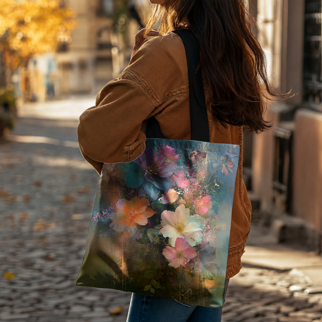 Personalized Garden Market Tote Bag with Custom Name for Shopping & Daily Use