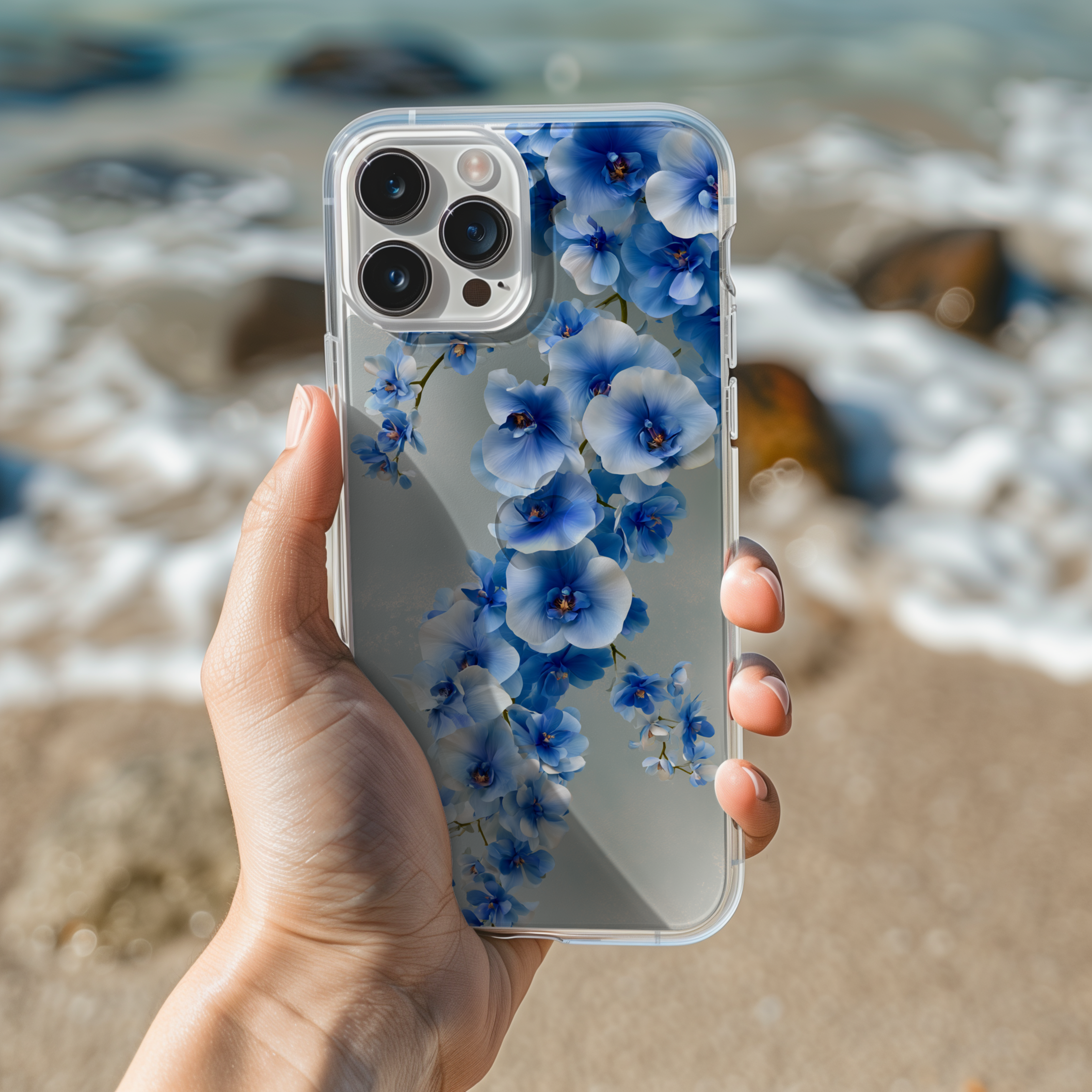 Personalized Floral Blossom iPhone Case with Custom Name