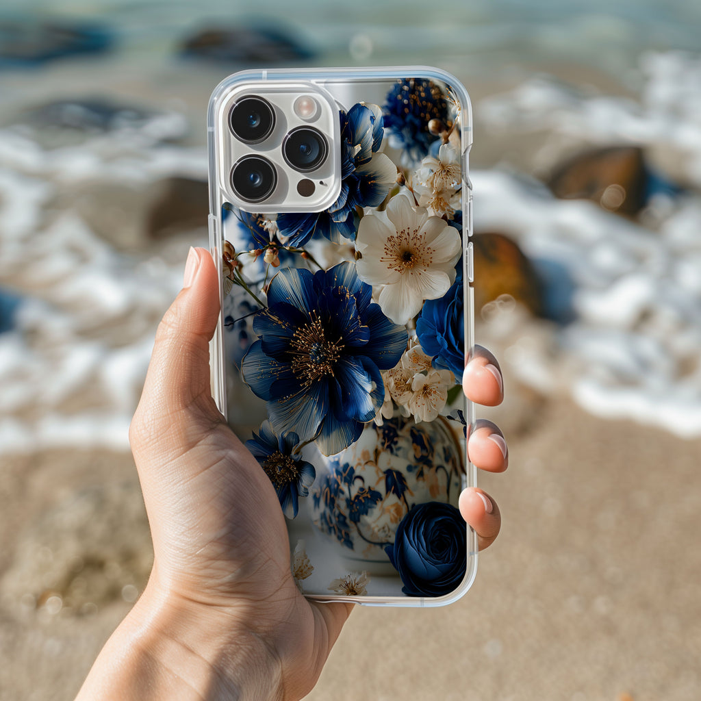 Personalized Floral Masterpiece iPhone Case with Custom Name & Botanical Art Cover