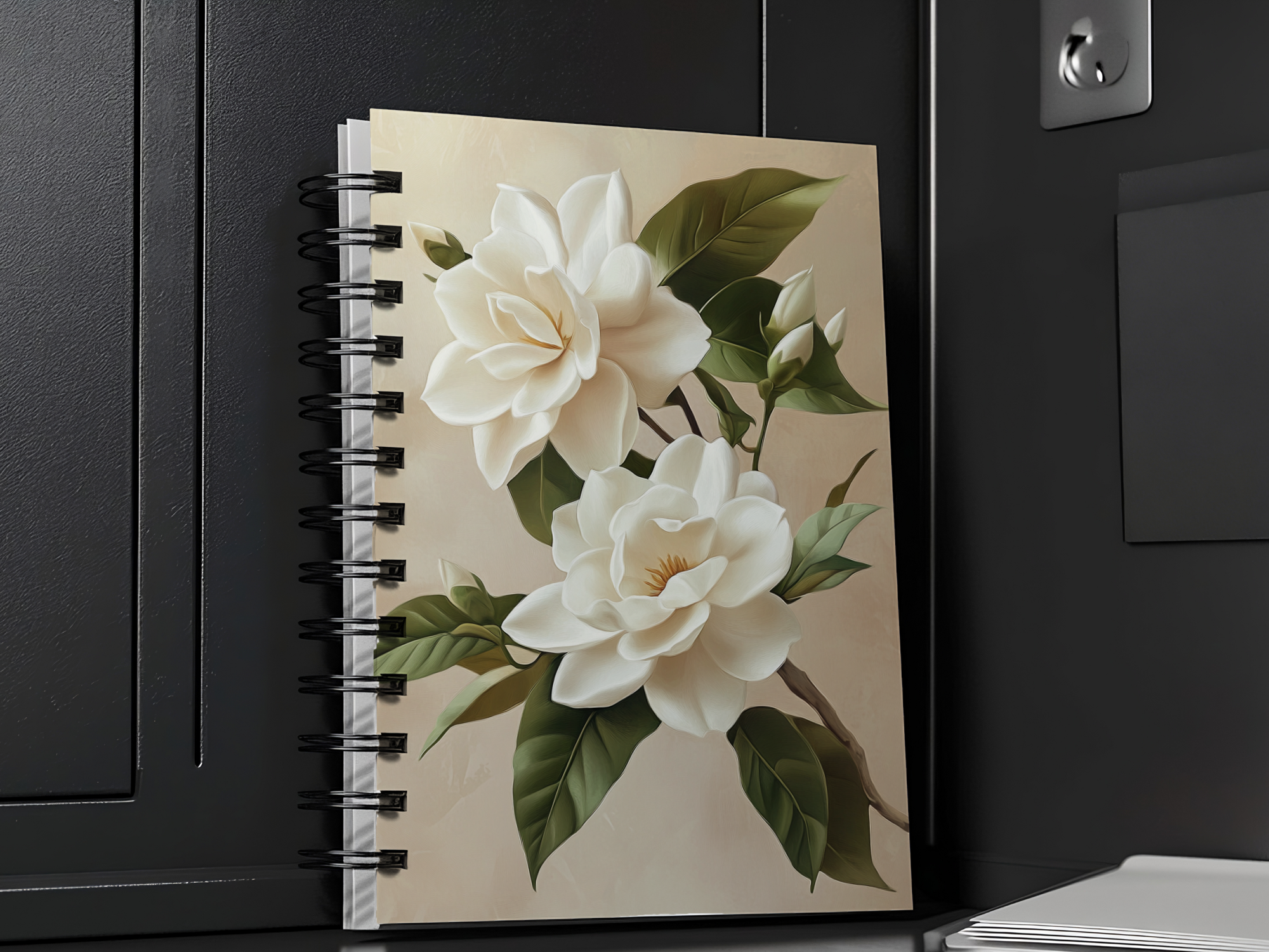 Magnolia Spiral Notebook Personalized for Garden Estate Musings