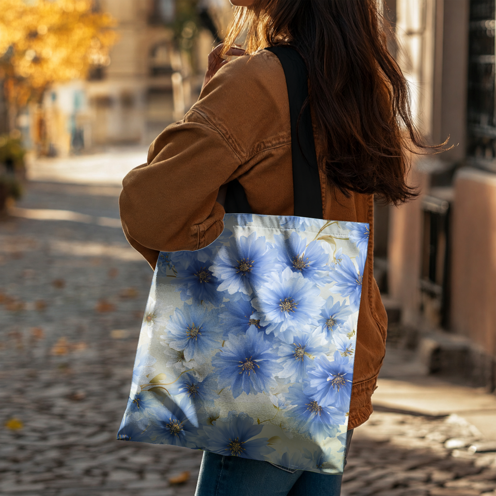 Custom Nature Inspired Tote Bag with Personalized Name for Shopping & Daily Use