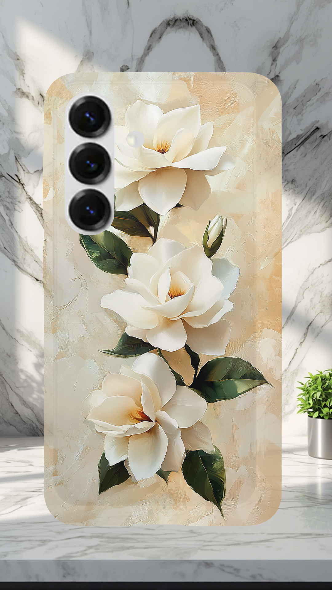 Personalized Petal Garden Samsung Galaxy Case with Custom Name