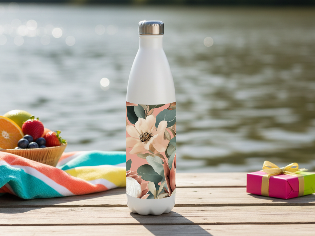 Magnolia Stainless Steel Water Bottle Personalized for Heritage Garden Walks