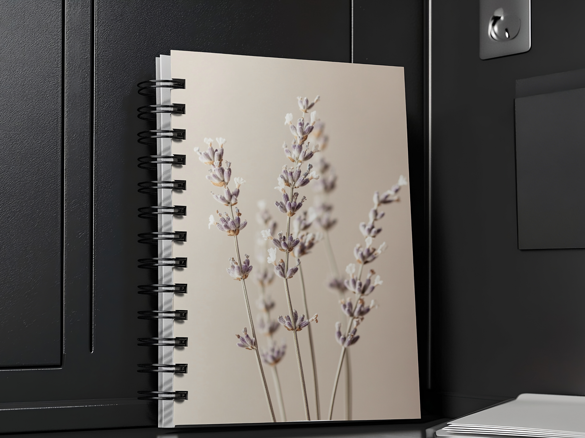 Lavender Spiral Notebook Personalized for Fragrant Field Daydreams
