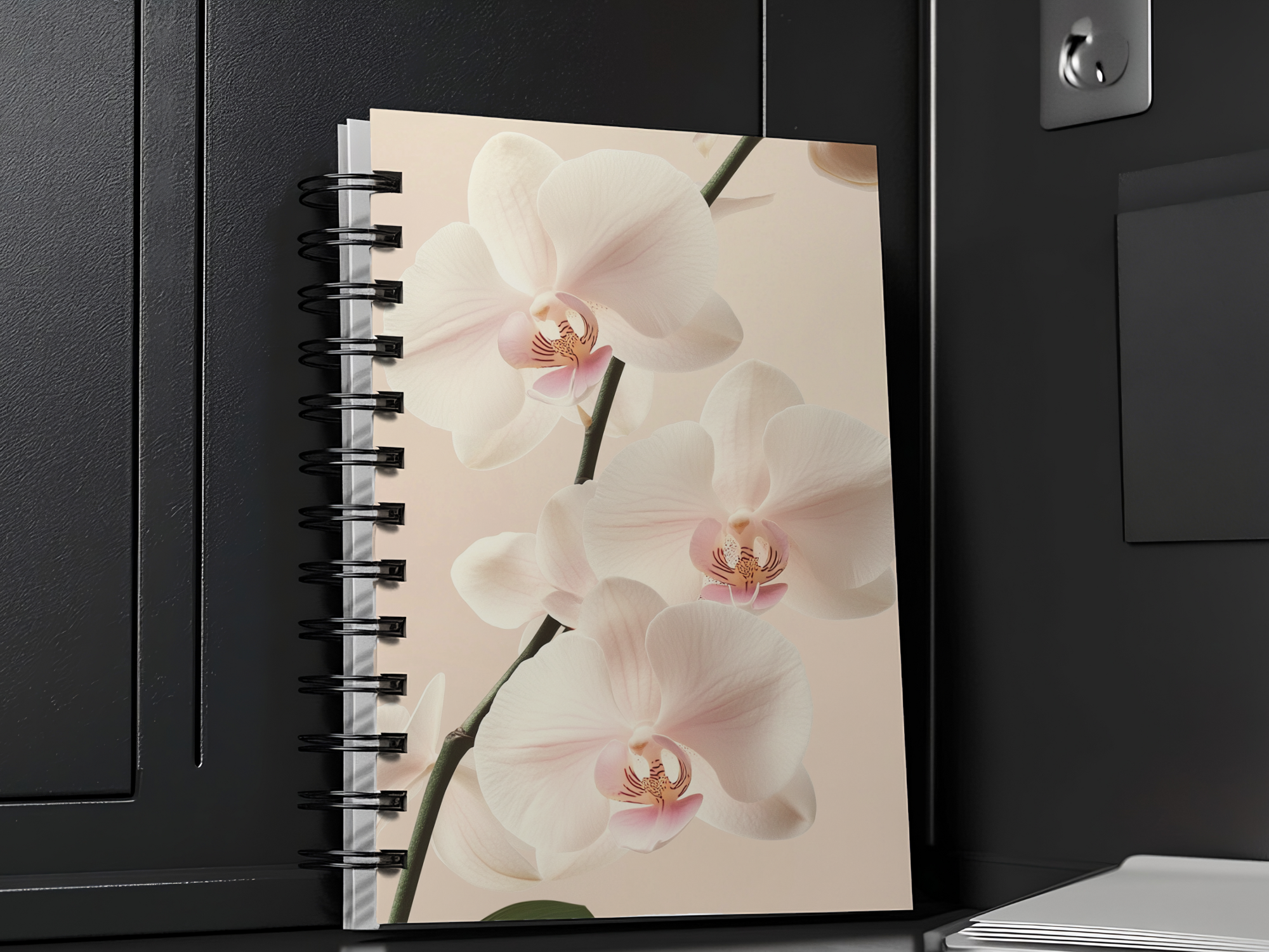 Orchid Spiral Notebook Personalized for Exotic Bloom Archives