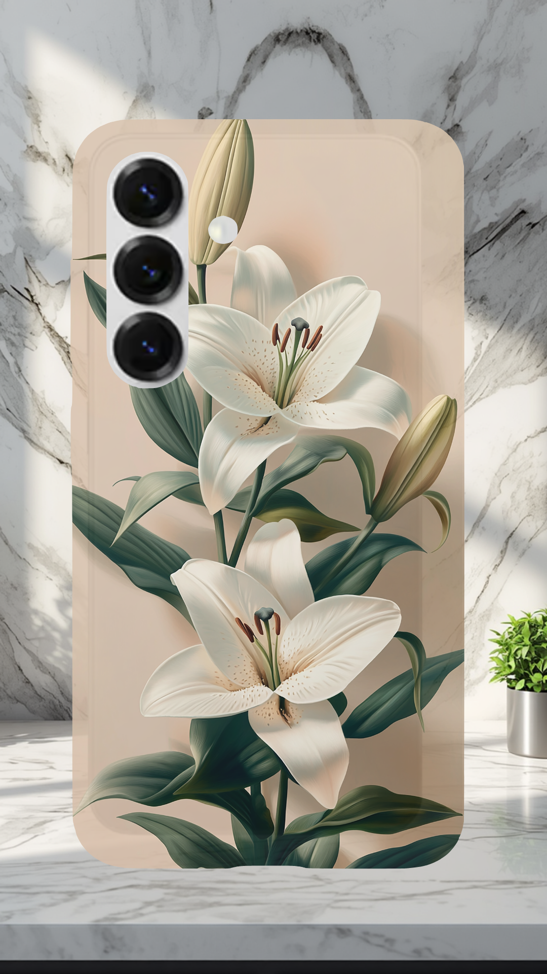 Personalized Floral Radiance Samsung Galaxy Case with Custom Name