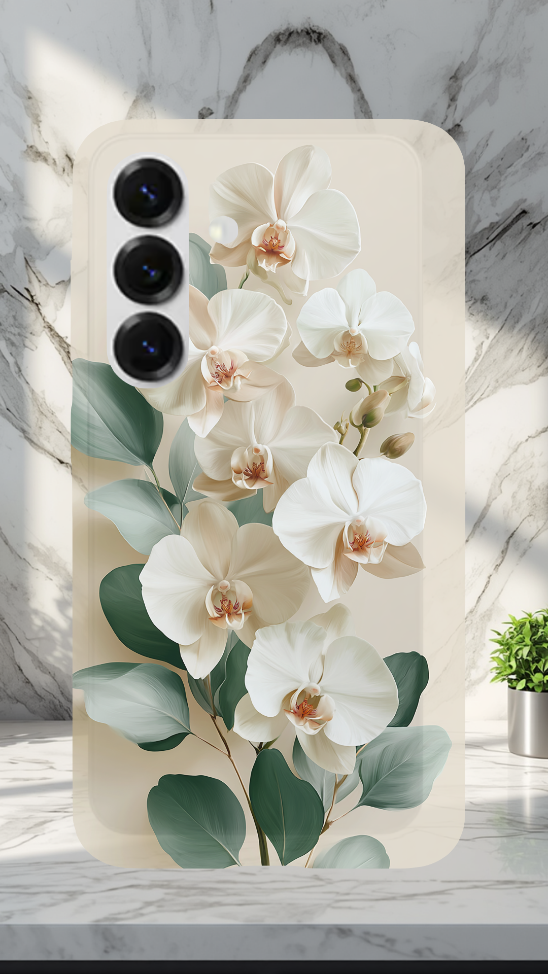 Personalized Floral Wonderland Samsung Galaxy Case with Custom Name