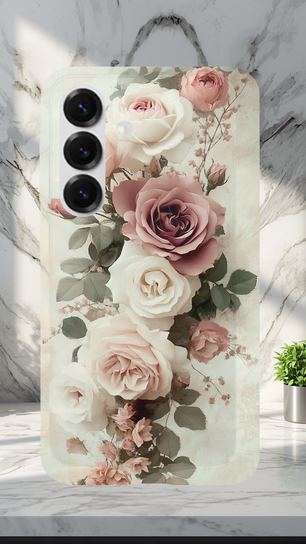 Personalized Blossom Charm Samsung Galaxy Case with Custom Name