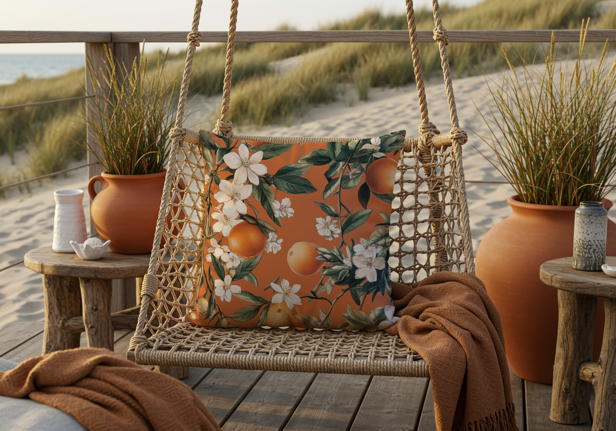 Personalized Petal Symphony Pillow with Custom Name
