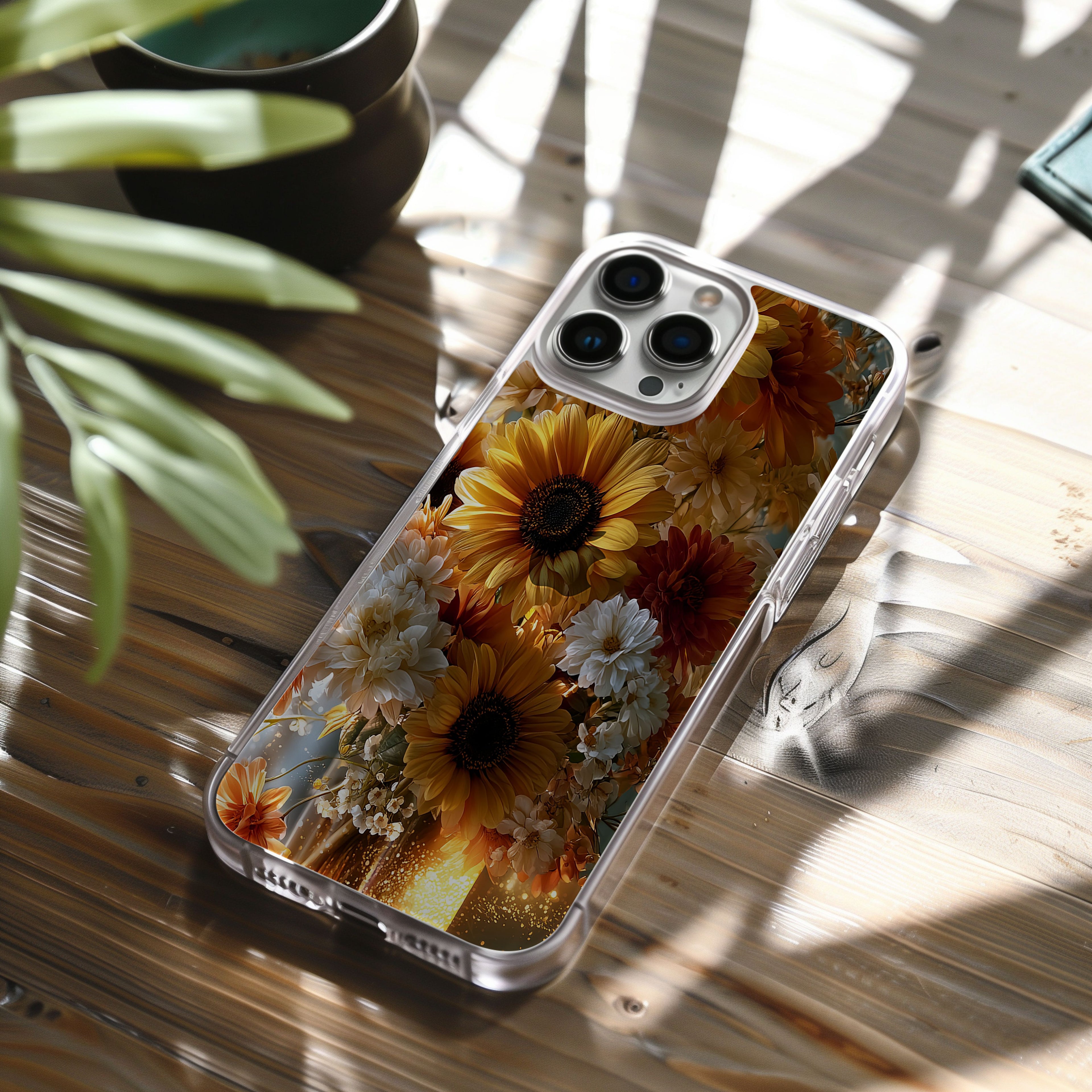 Personalized Sunflower iPhone Case with Custom Name