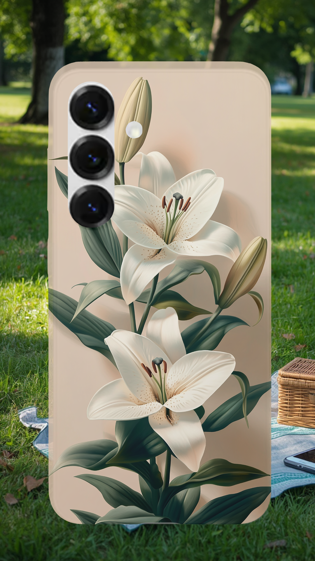 Personalized Floral Radiance Samsung Galaxy Case with Custom Name